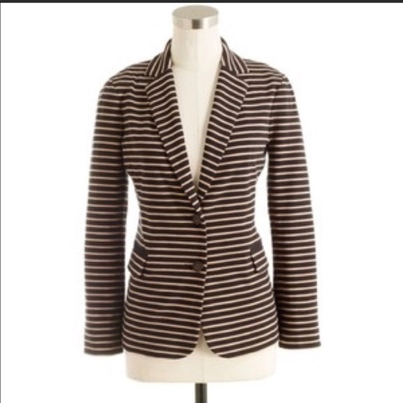 J. Crew Jackets & Blazers - J. Crew Maritime Striped Casual Cotton Blazer